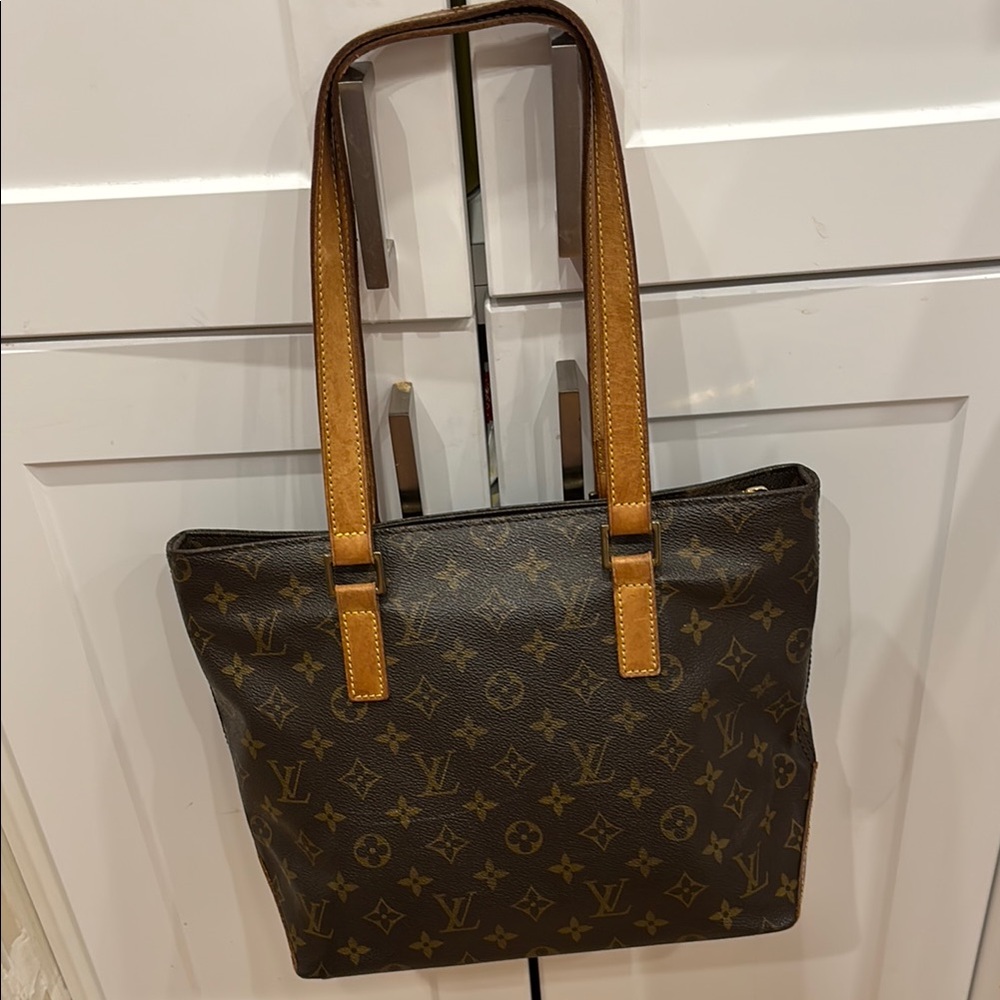 Louis Vuitton Brown and Tan Monogram Tote